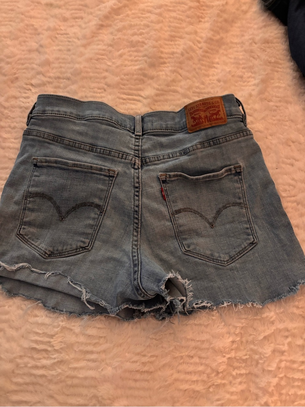 Levi's Women's Light Wash Denim Cutoff Shorts